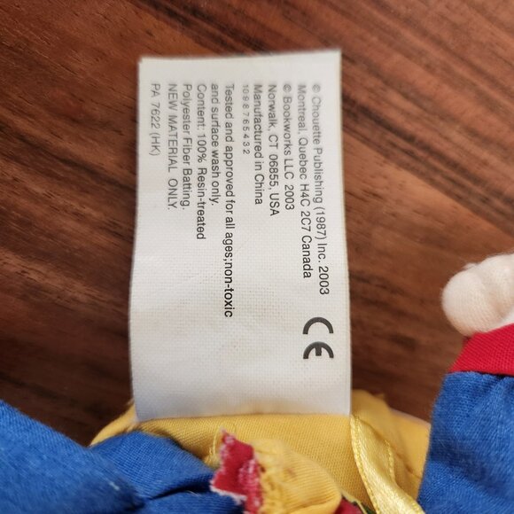 Vintage, 8 inch, Caillou, Doll With Small Backpack Book Attached, Rare, Baby Toy - Picture 5 of 12